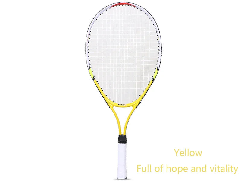 1pcs 23 Inch Special Tennis Racket for Teenagers Aluminum Alloy Tennis Racket Strong Nylon Wire Suitable for Children's Training