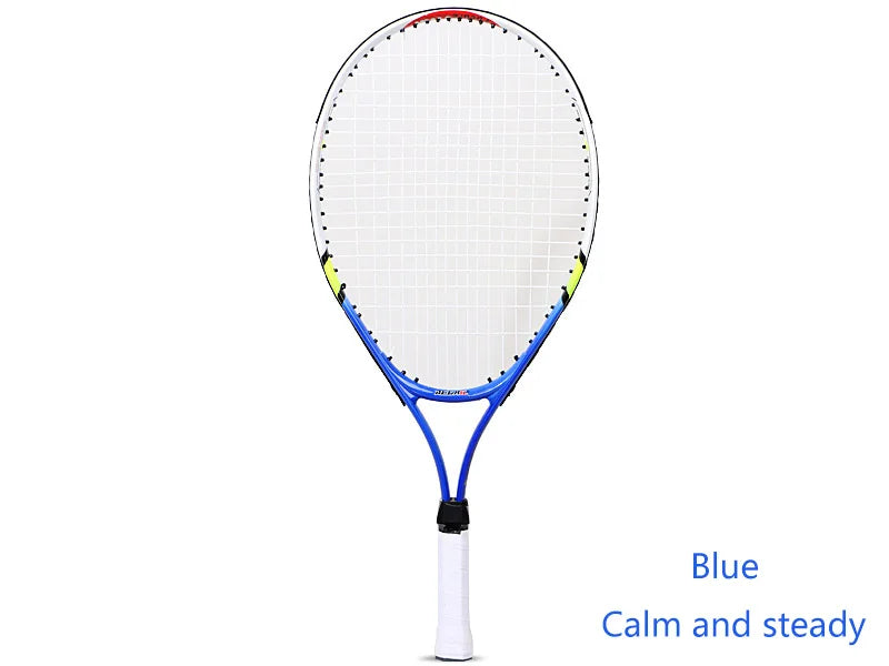 1pcs 23 Inch Special Tennis Racket for Teenagers Aluminum Alloy Tennis Racket Strong Nylon Wire Suitable for Children's Training