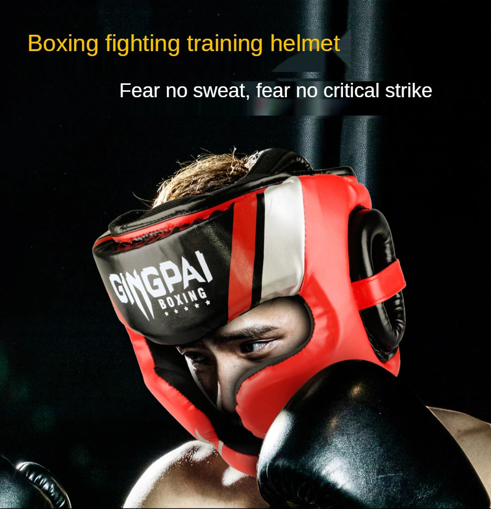 Promotion Boxing MMA safety Helmet head gear protectors adult Child training headgear Muay thai kickboxing Full-covered Helmets