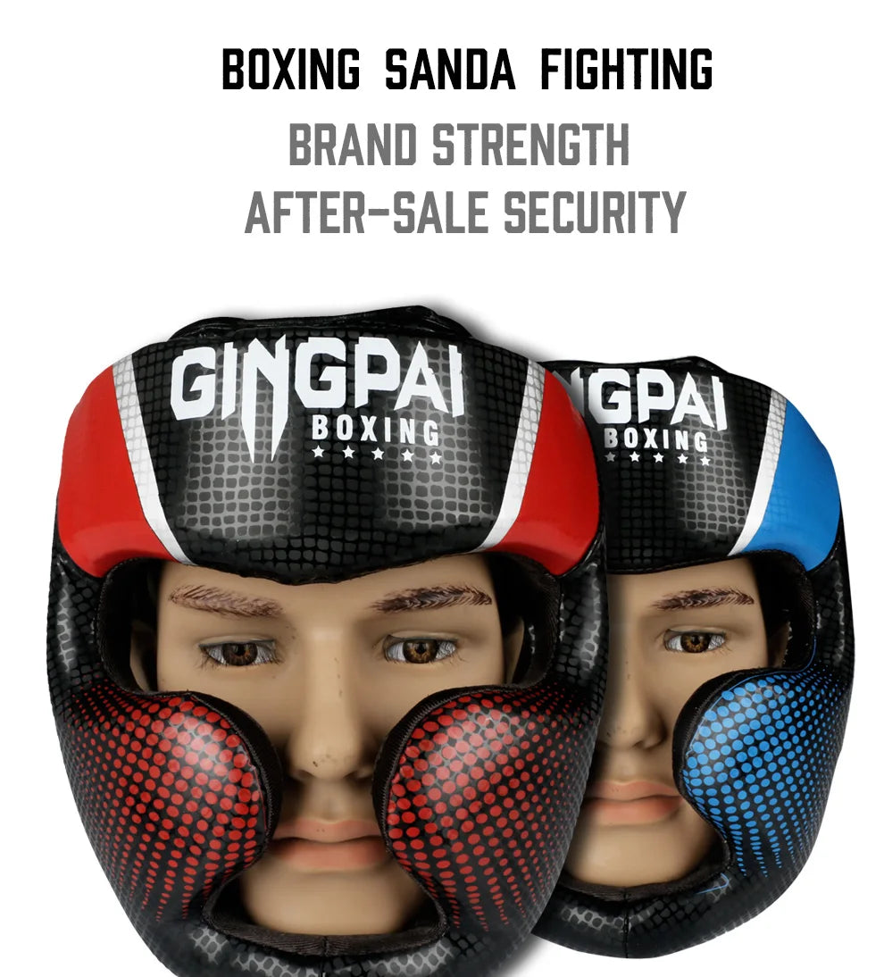 Promotion Boxing MMA safety Helmet head gear protectors adult Child training headgear Muay thai kickboxing Full-covered Helmets