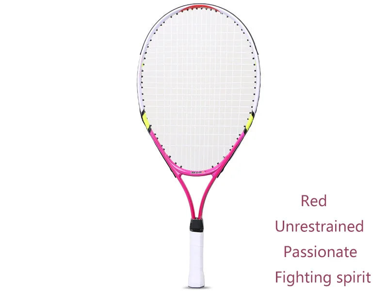 1pcs 23 Inch Special Tennis Racket for Teenagers Aluminum Alloy Tennis Racket Strong Nylon Wire Suitable for Children's Training