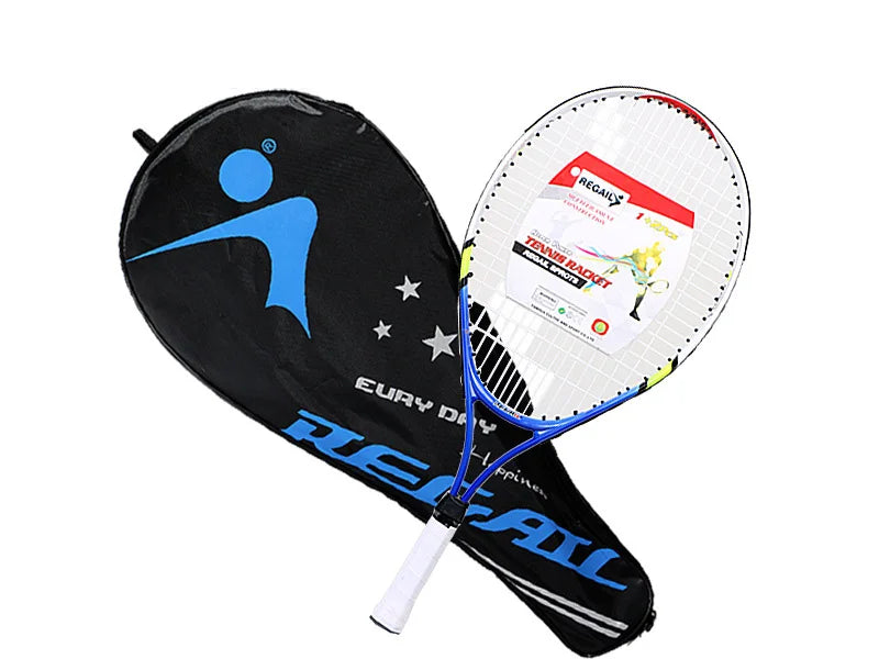 1pcs 23 Inch Special Tennis Racket for Teenagers Aluminum Alloy Tennis Racket Strong Nylon Wire Suitable for Children's Training