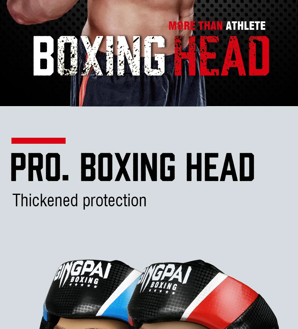 Promotion Boxing MMA safety Helmet head gear protectors adult Child training headgear Muay thai kickboxing Full-covered Helmets