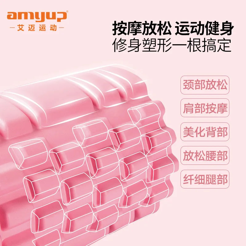 30cm Yoga Column Gym Fitness Pilates Foam Roller Exercise Back Massage Roller Yoga Brick Home Fitness Equipment